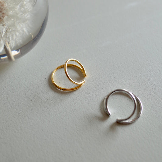 Large Two Strands Ear Cuff