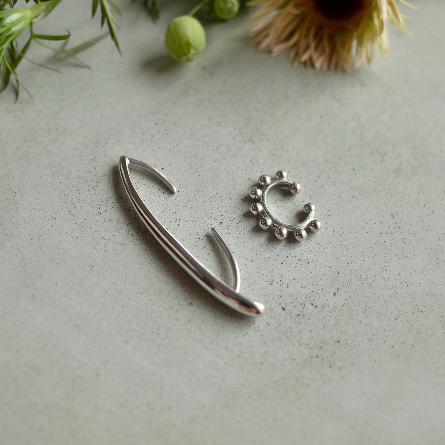 Eight Ball Ear Cuff