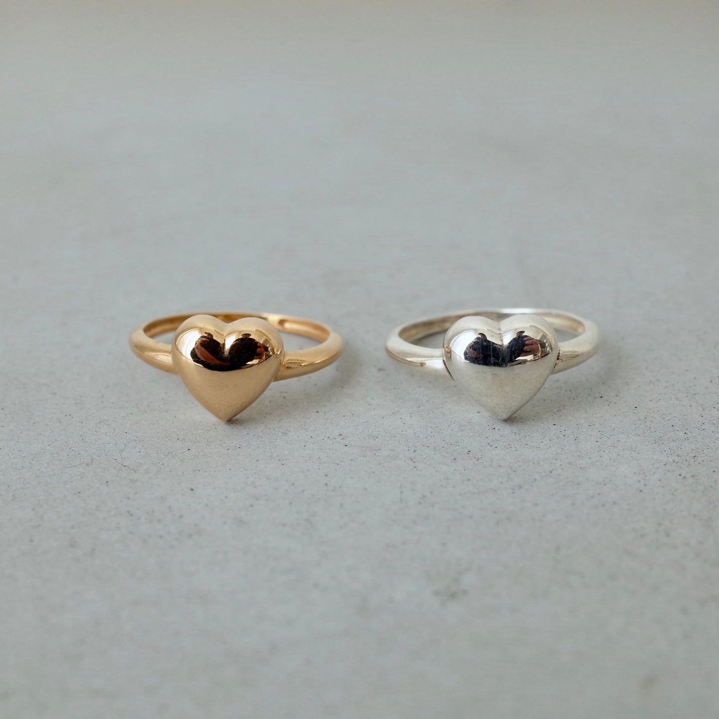 Small Round Heart Ring