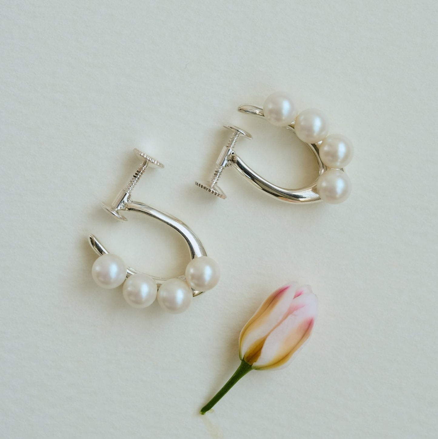 Quad Pearl Earring