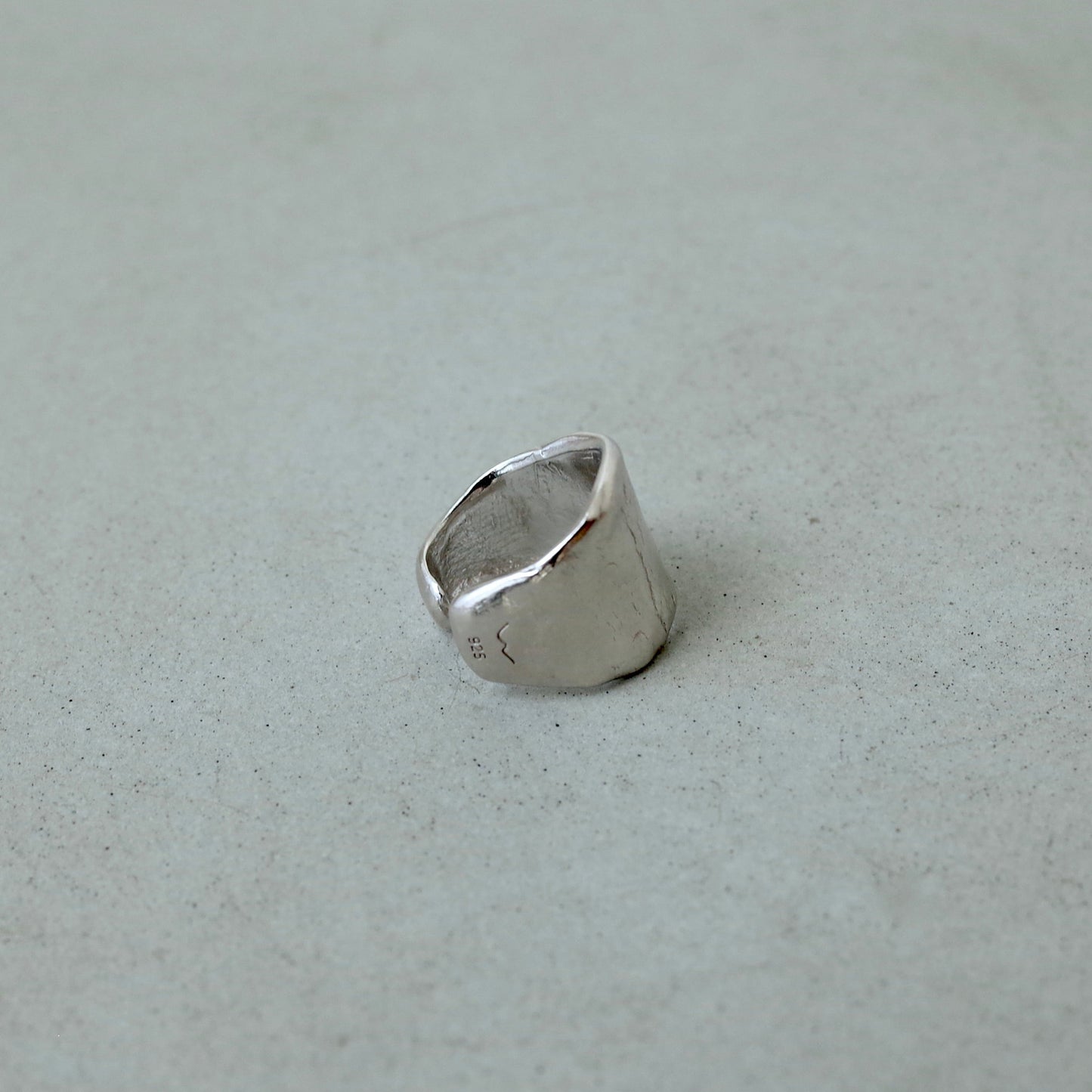 Wide Rough Plate Ear Cuff