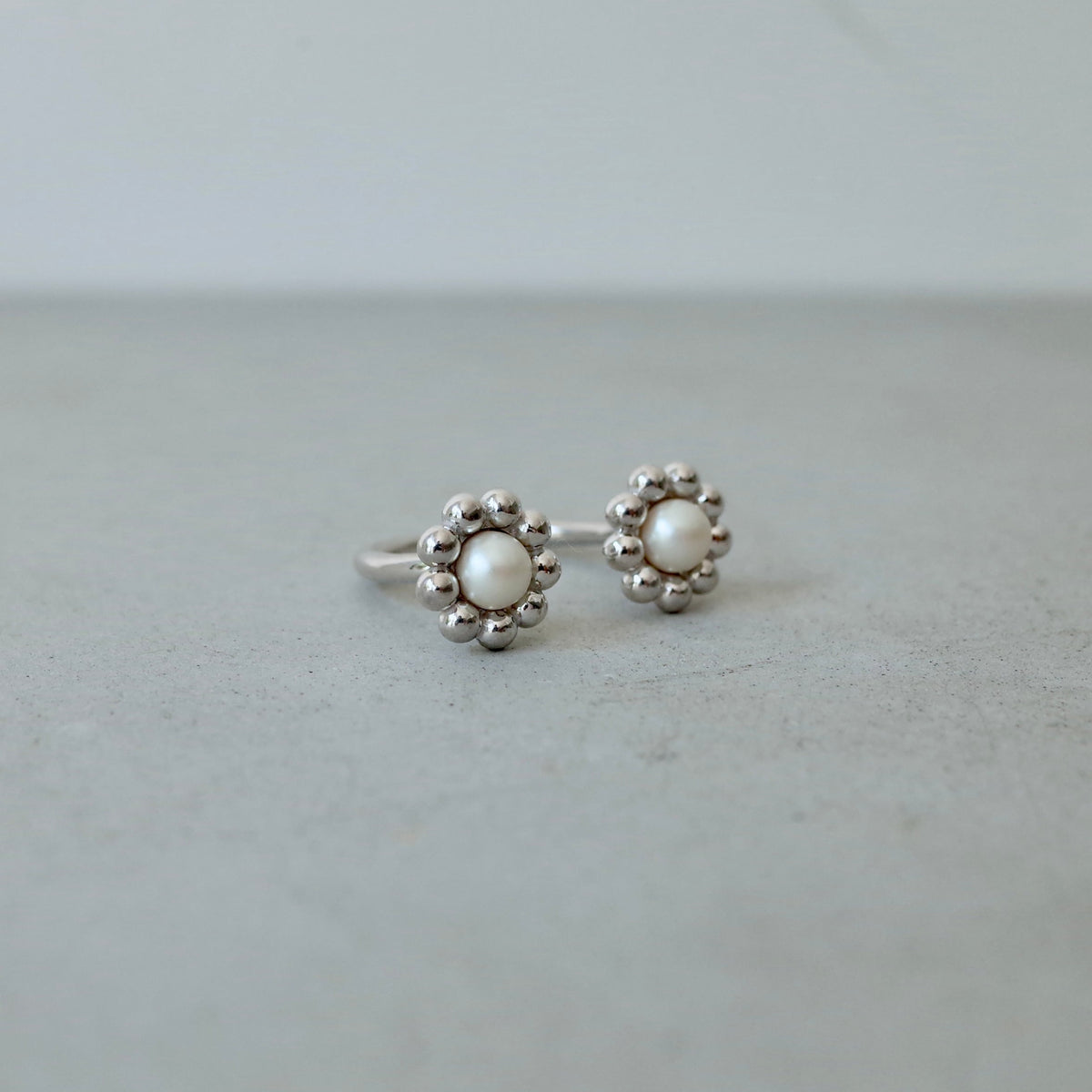 Flower Pearl Ring（シルバー） リング - warmth