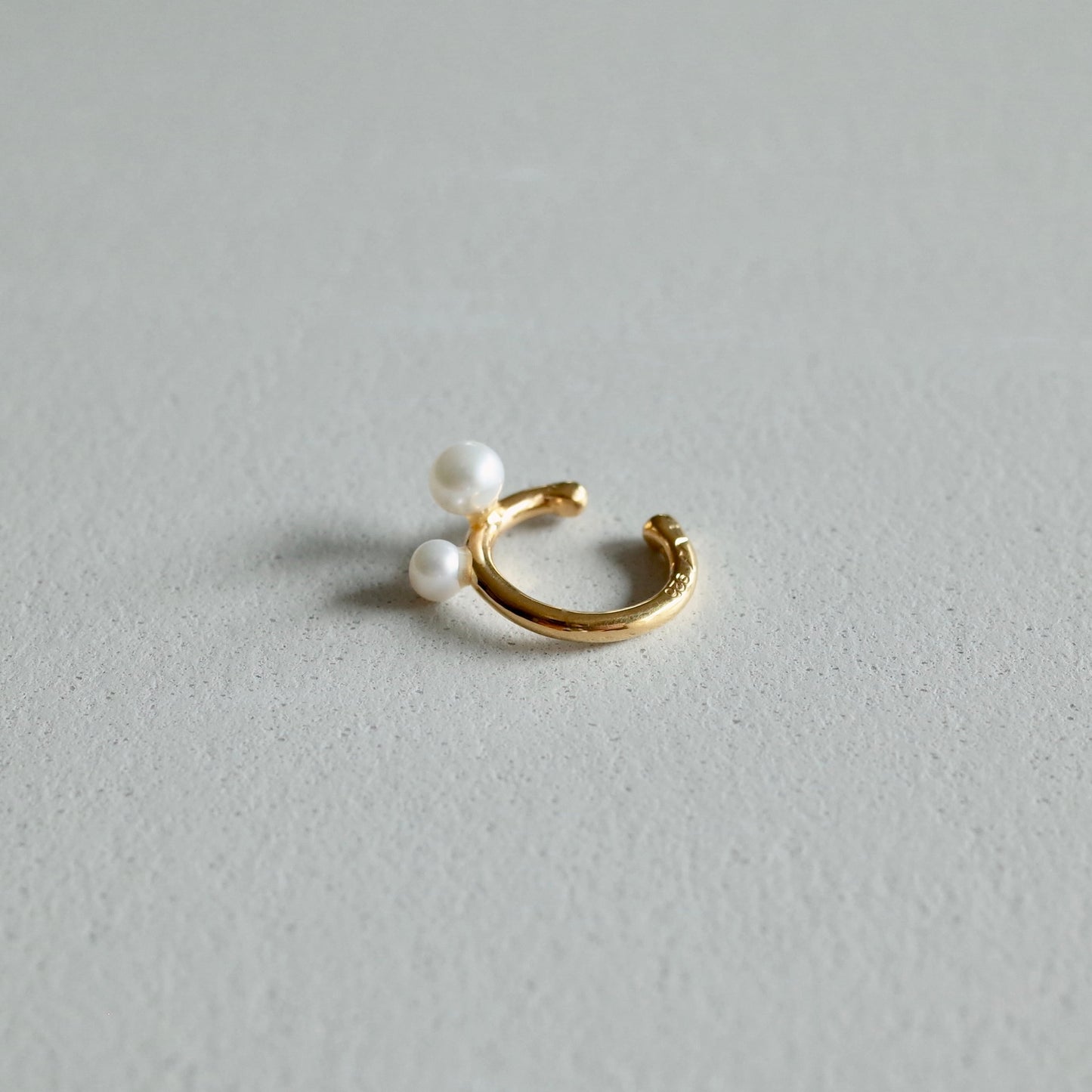 Double Pearl Ear Cuff