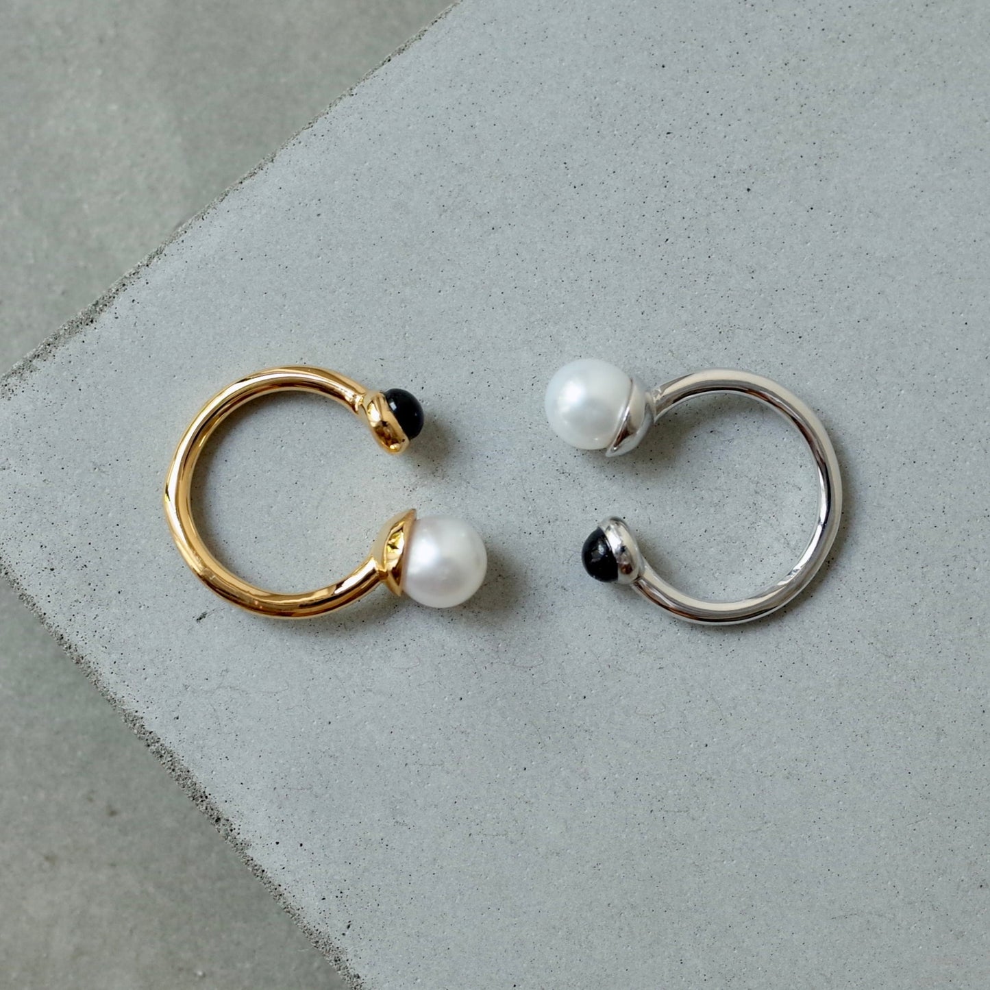 Stone Pearl Ring