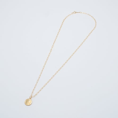 K14GF Coin Charm Necklace