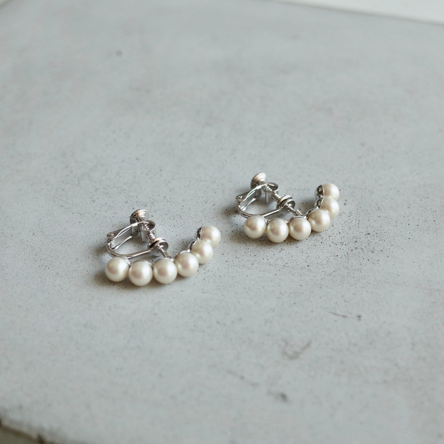 Crescent Pearl Earring