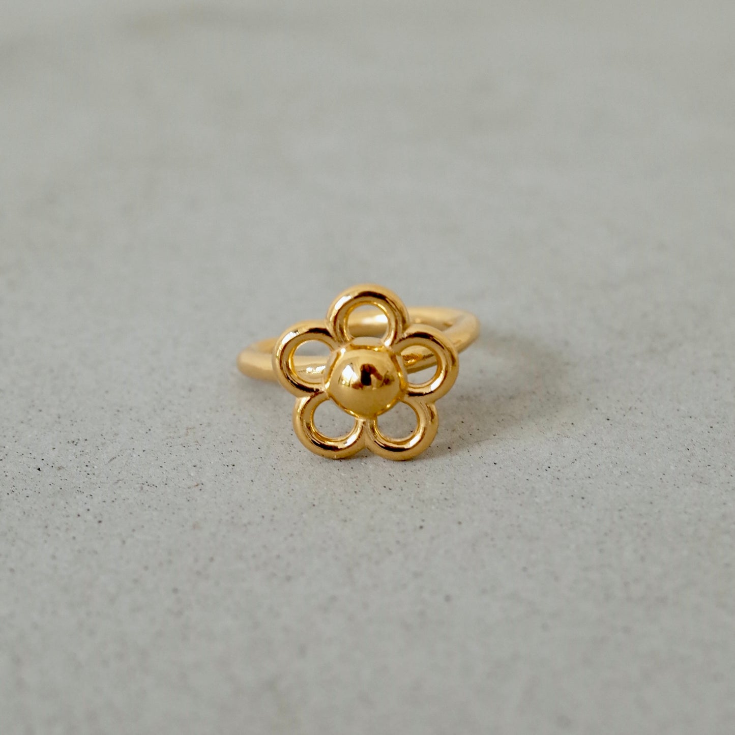 Openwork Flower Ear Cuff