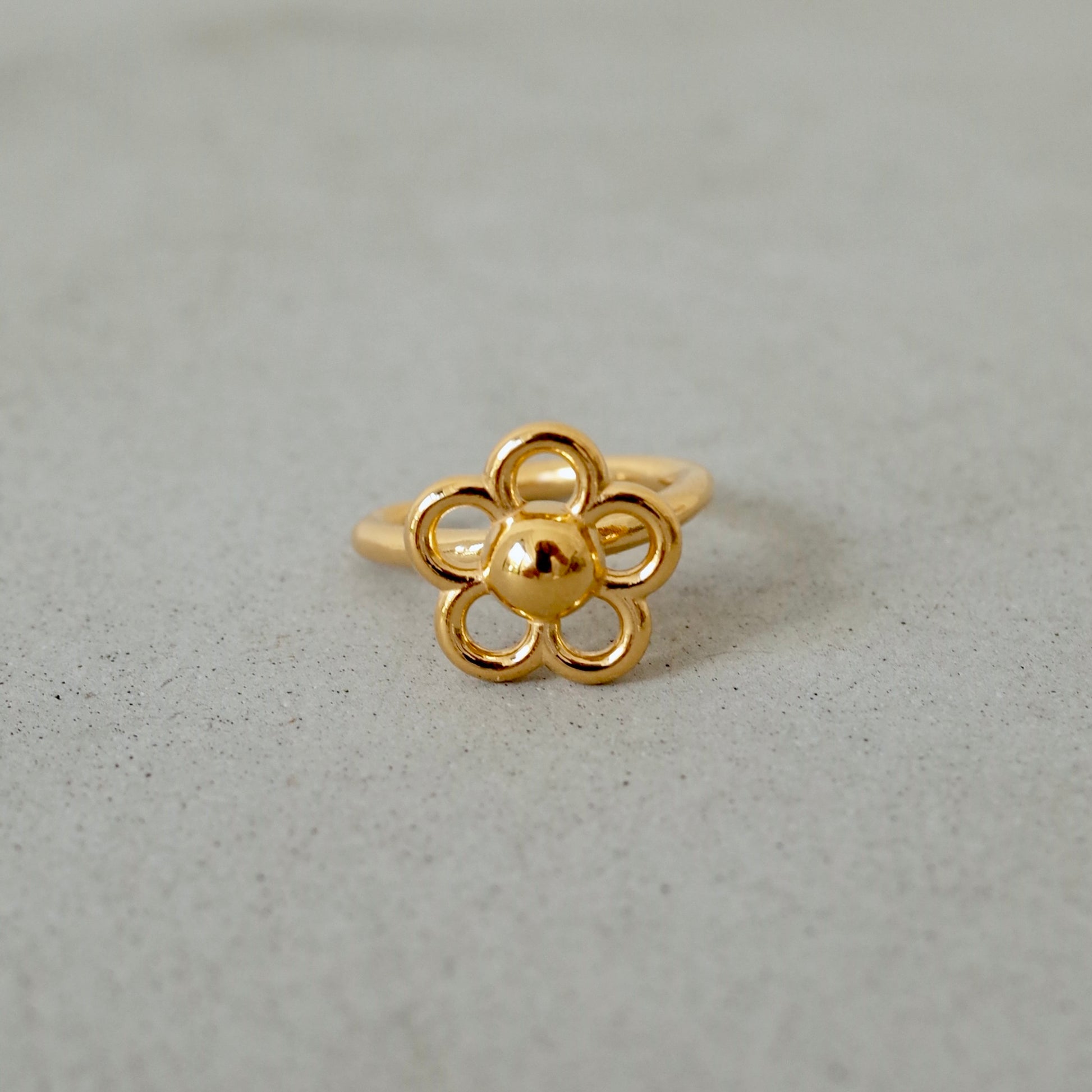 Openwork Flower Ear Cuff