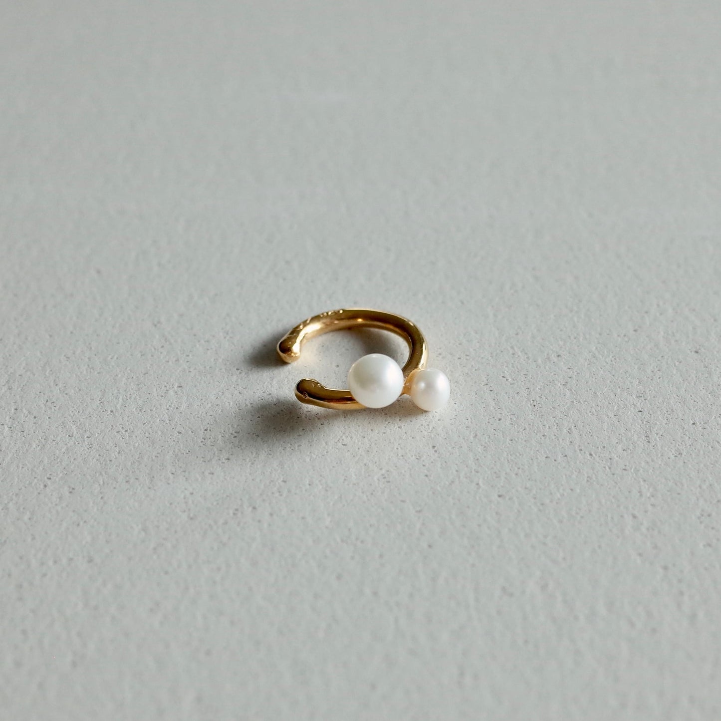 Double Pearl Ear Cuff