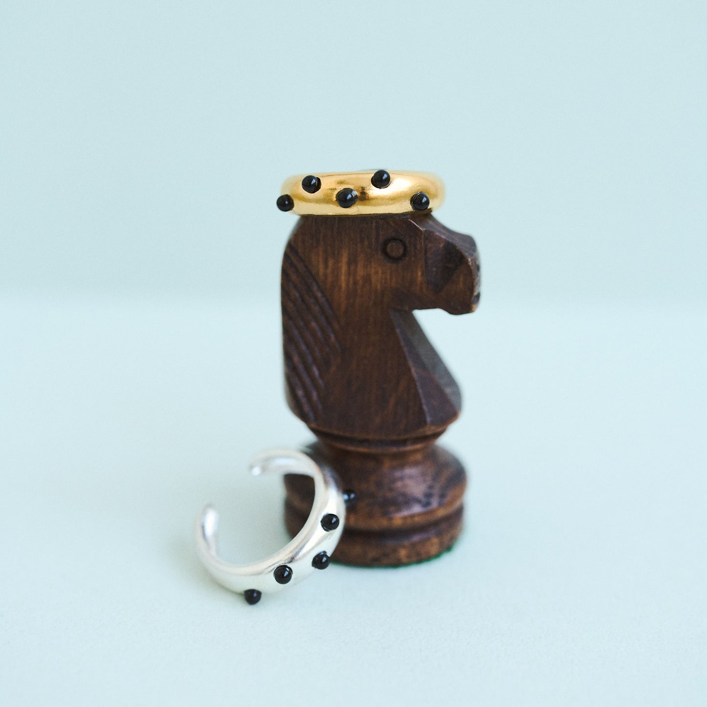 Black Pebble Ring