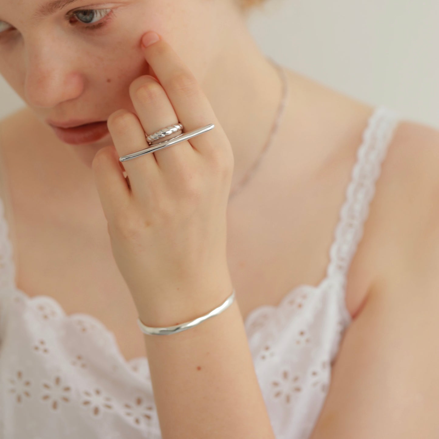 Rough Plate Bangle
