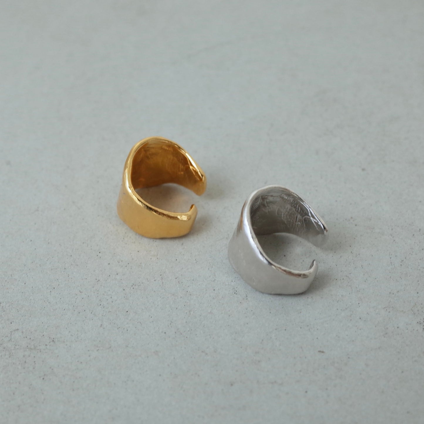 Wide Rough Plate Ear Cuff