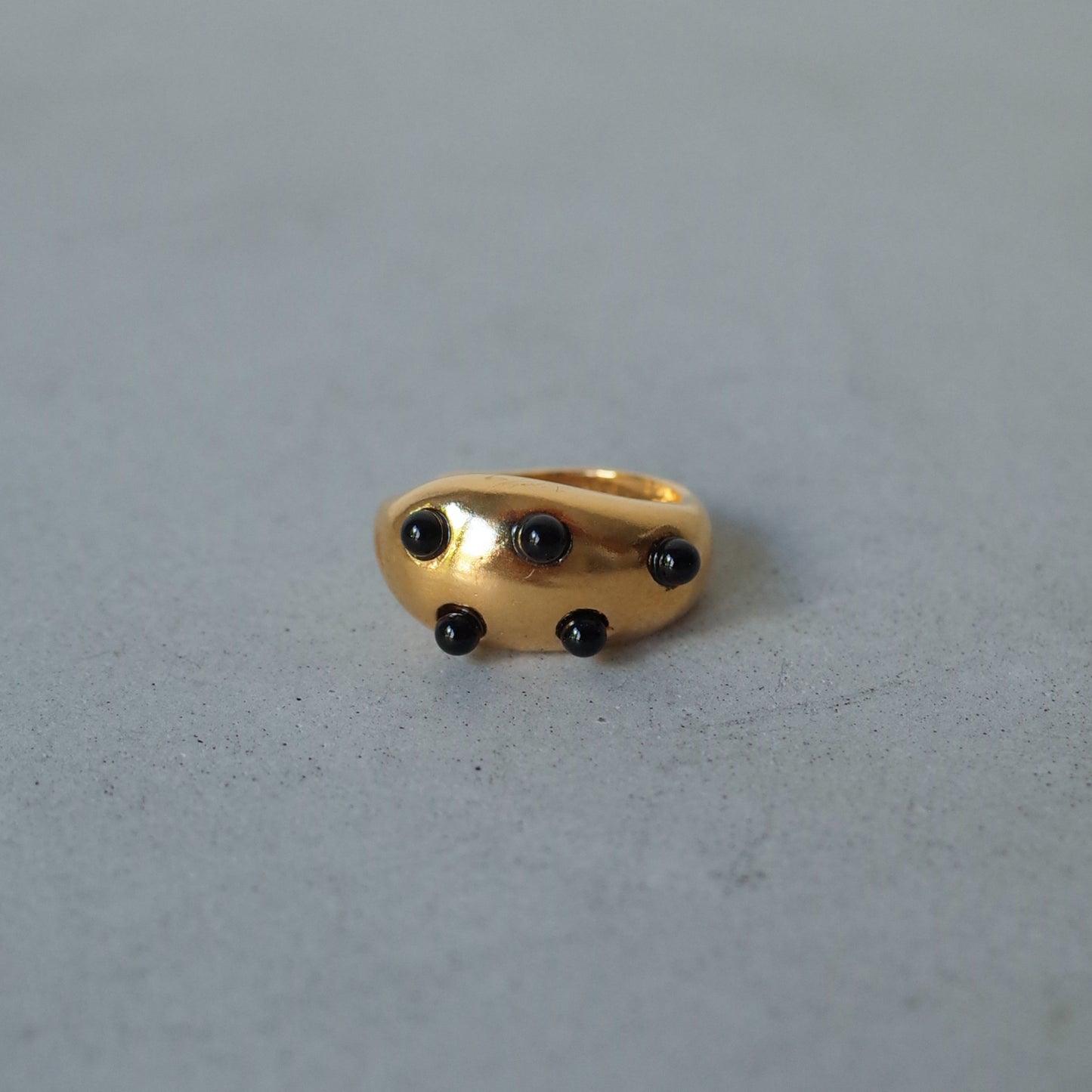 Black Pebble Ear Cuff
