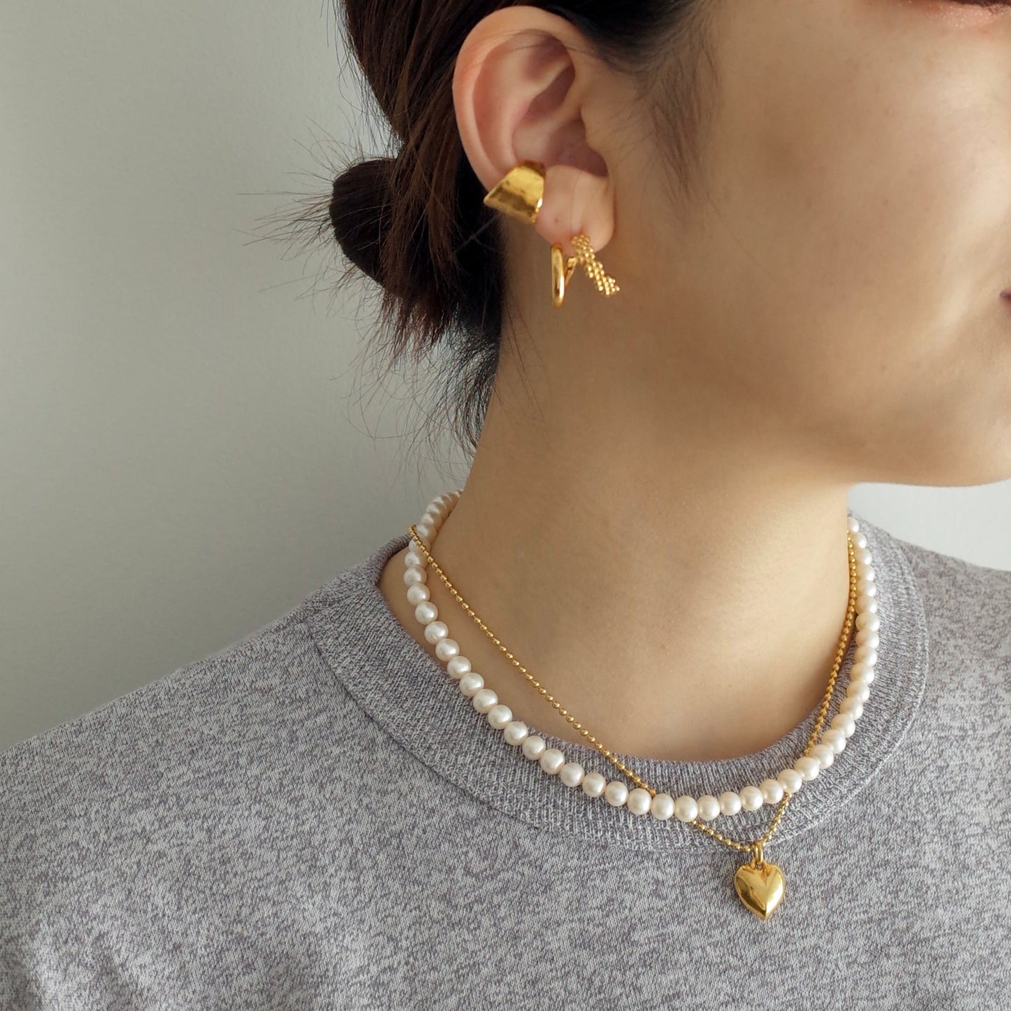 Wide Rough Plate Ear Cuff