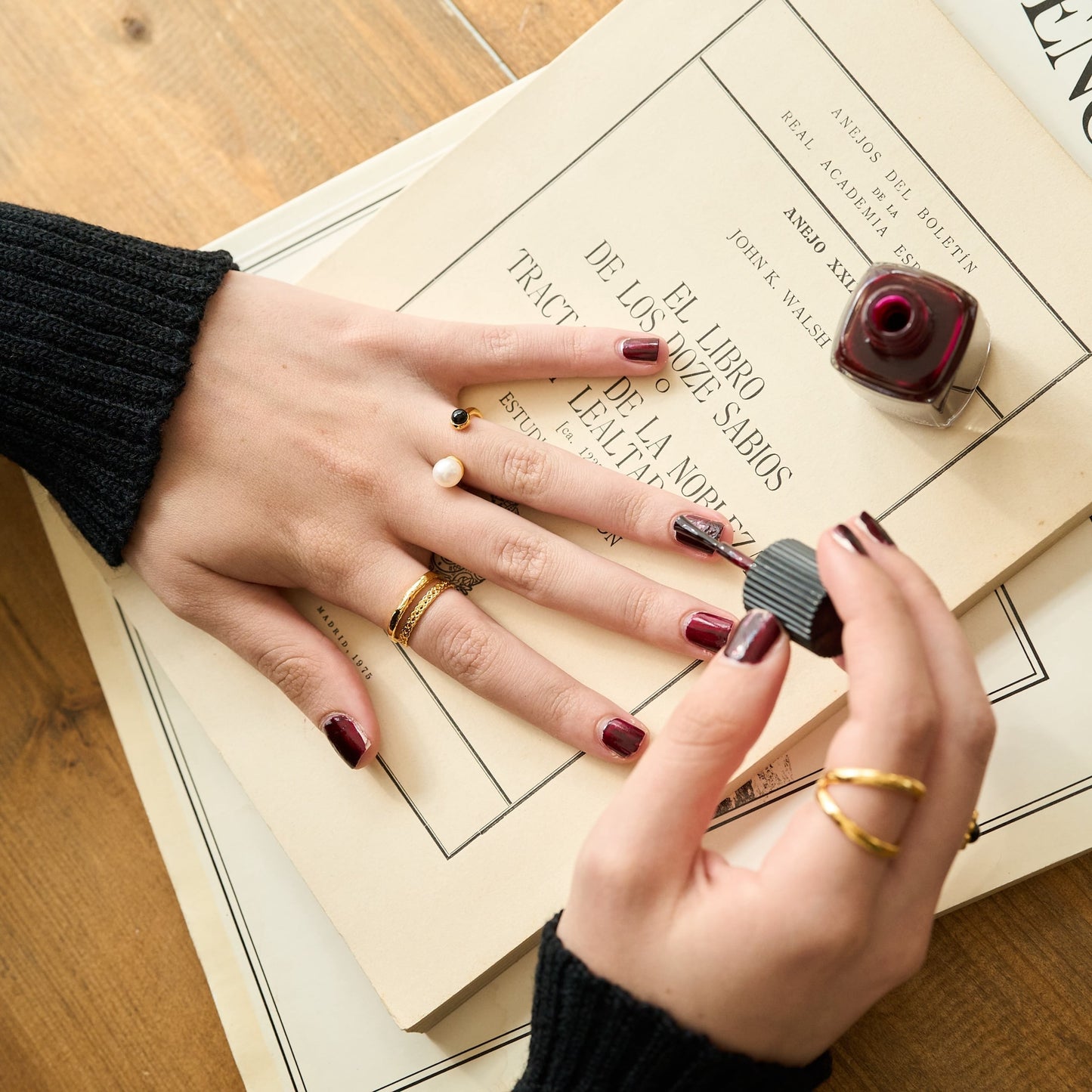 Stone Pearl Ring