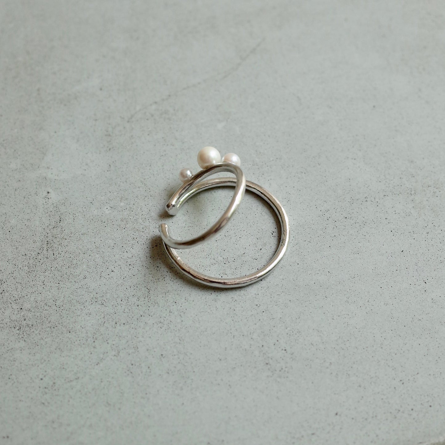 Two Strands Pearl Ear Cuff