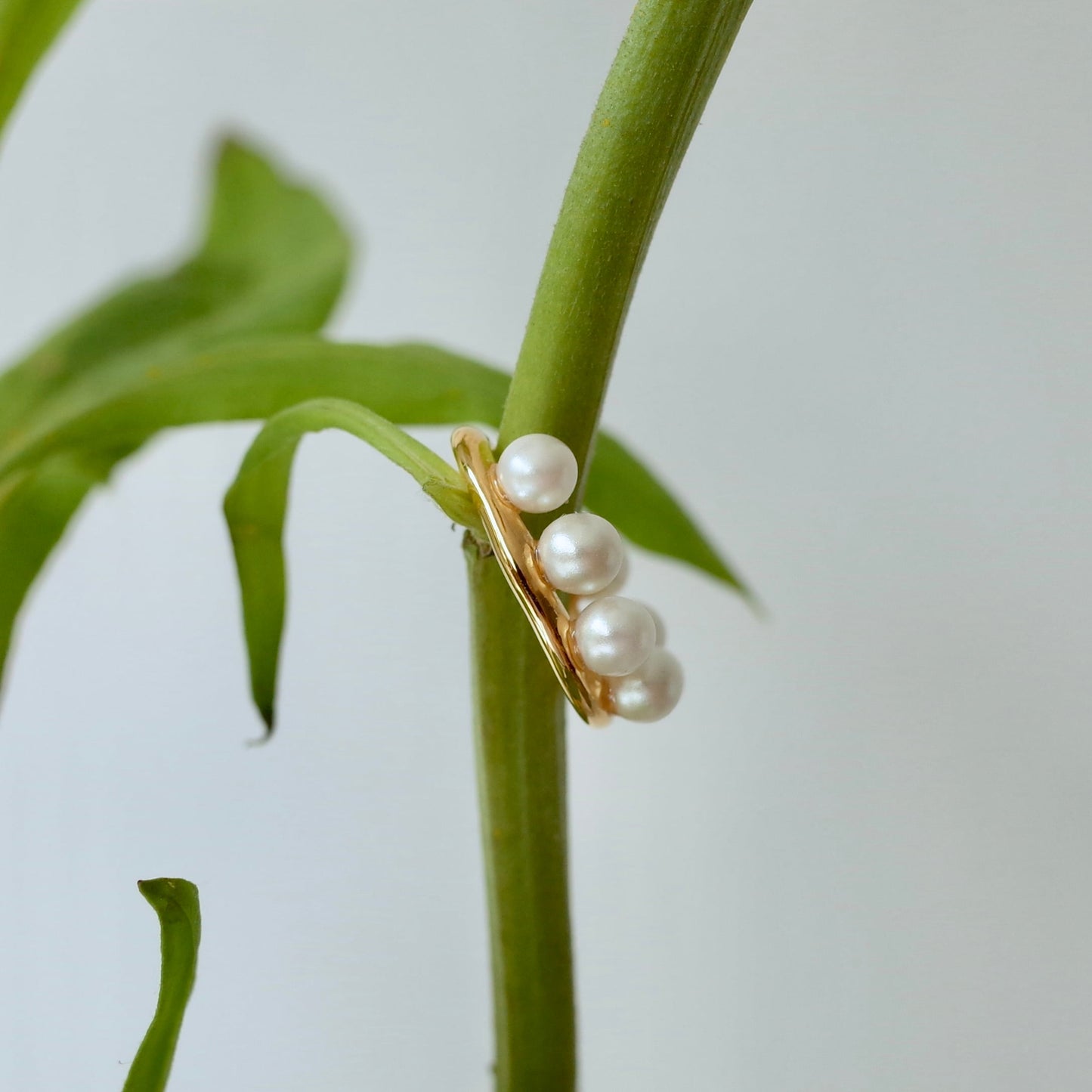 Orbit Pearl Ear Cuff (Siver)