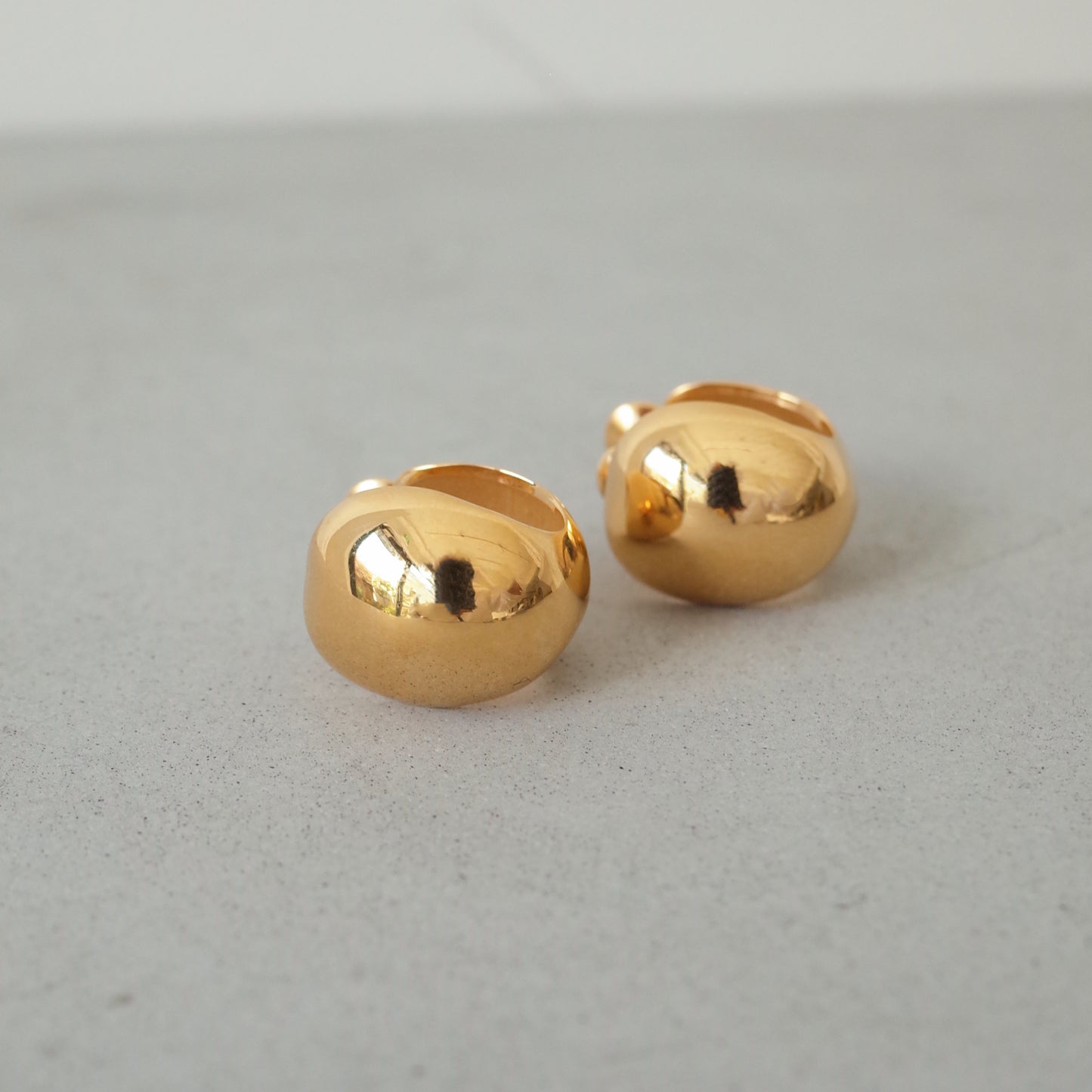 Large Round Shell Earring