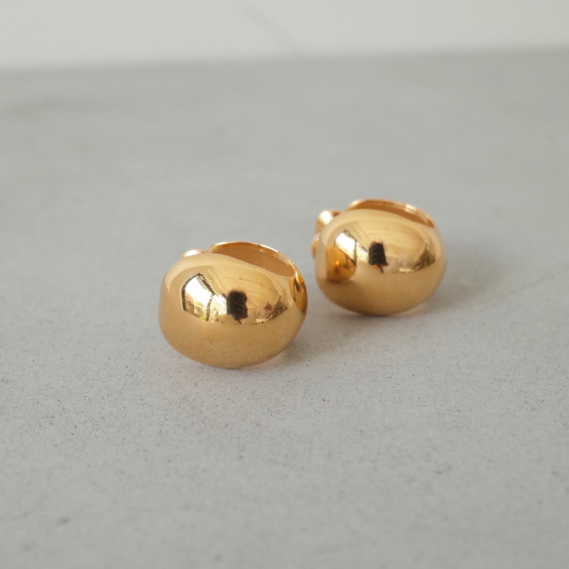 Large Round Shell Earring