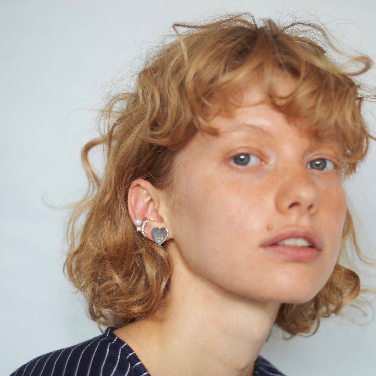 Double Pearl Ear Cuff