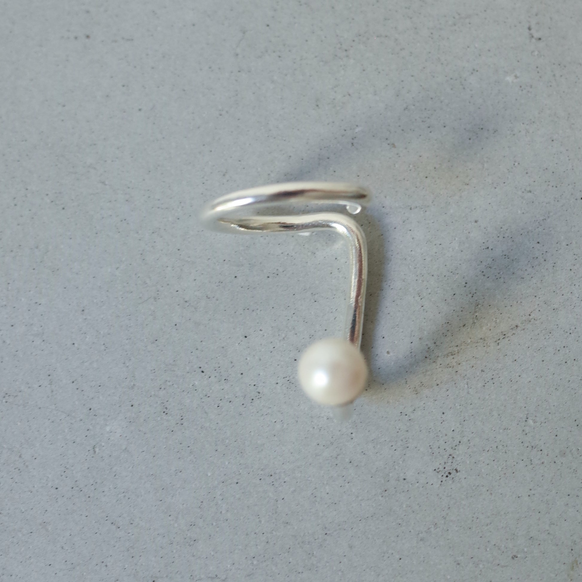 Pearl Drop Ear Cuff