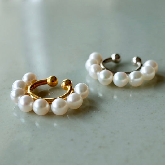 Eight Pearl Ear Cuff