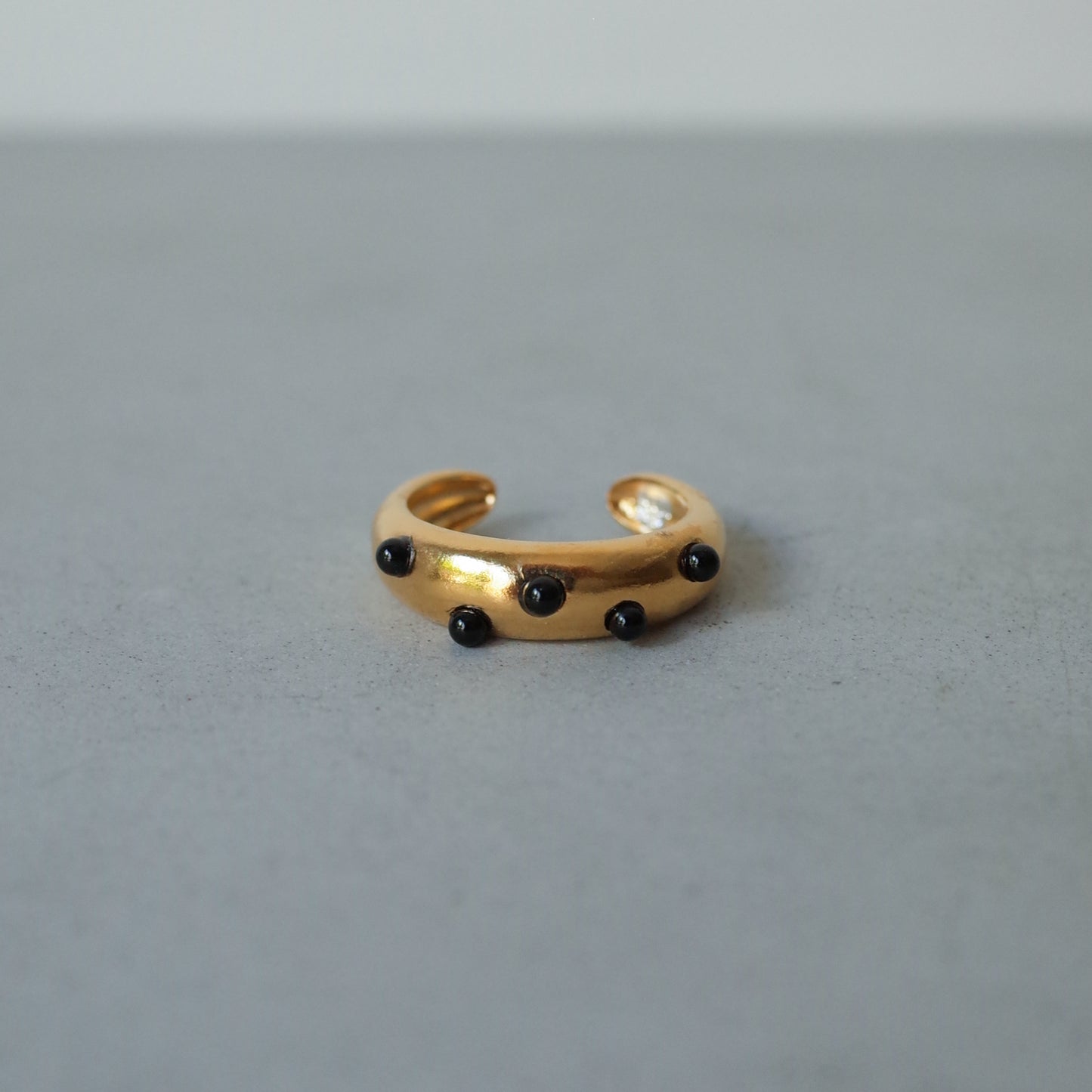 Black Pebble Ring