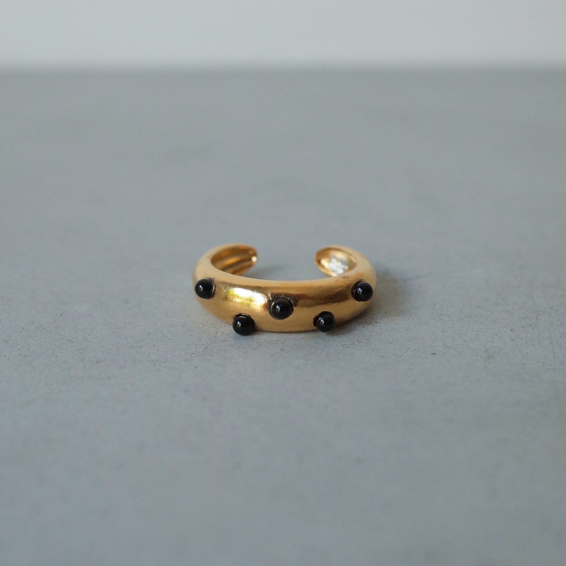 Black Pebble Ring