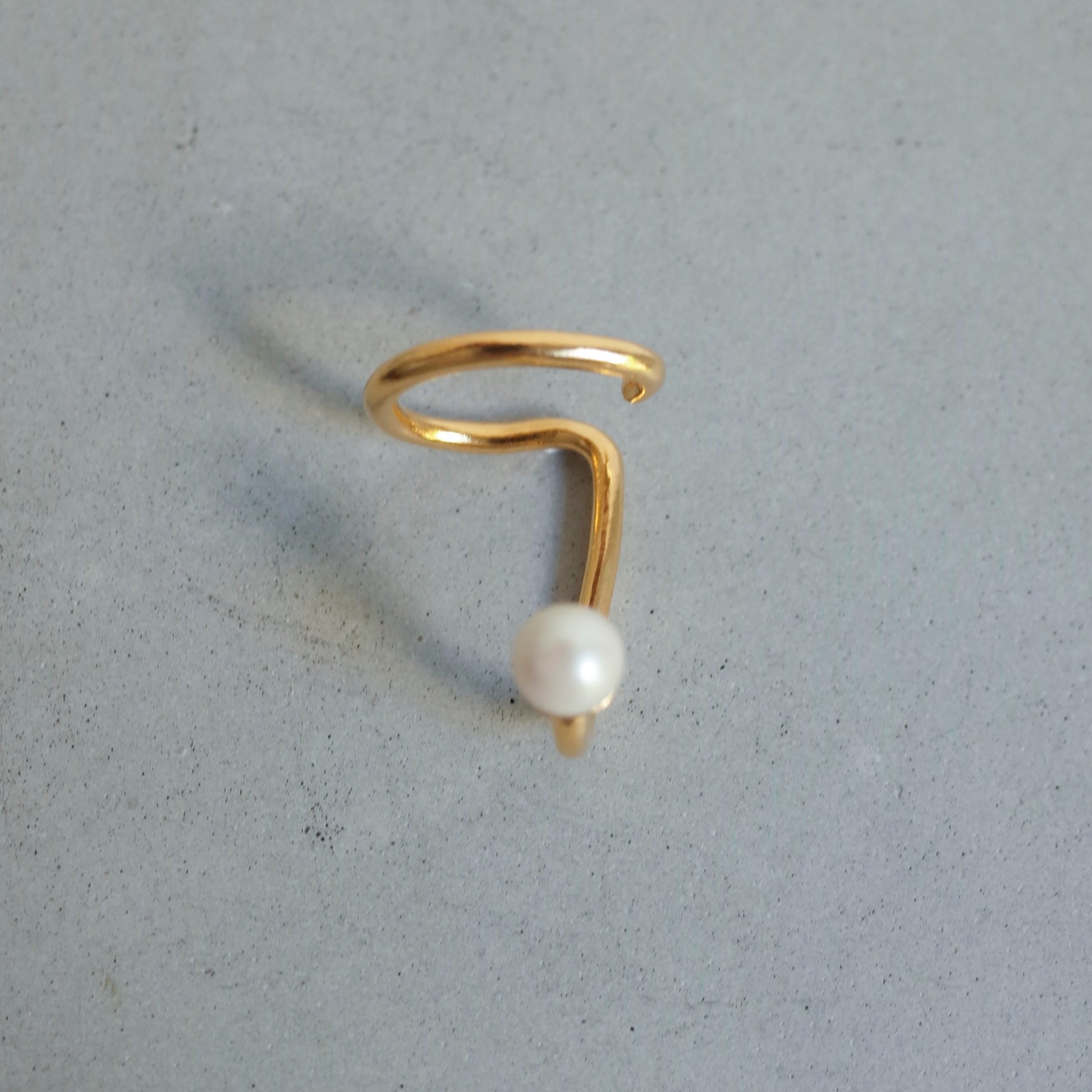 Pearl Drop Ear Cuff