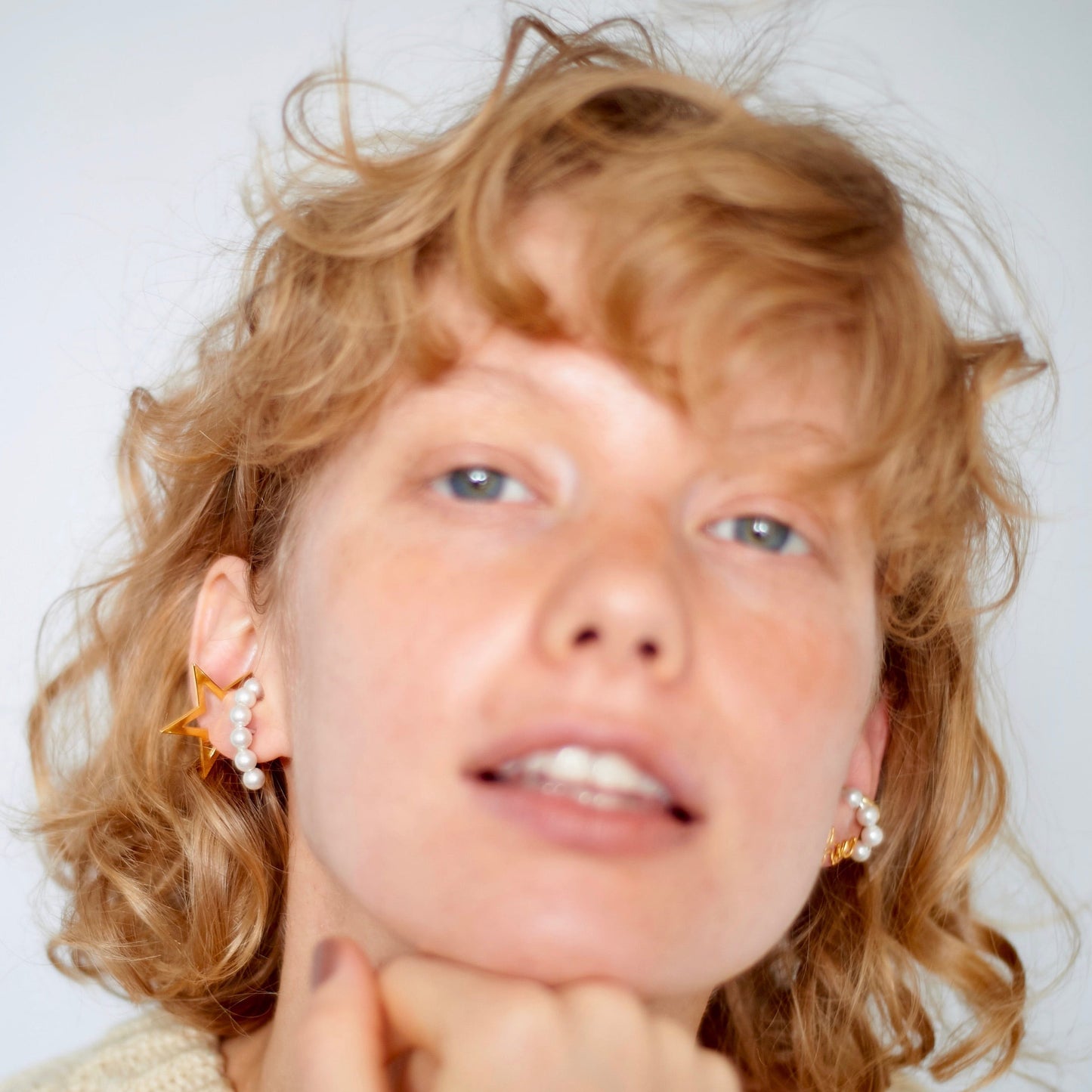 Crescent Pearl Ear Cuff