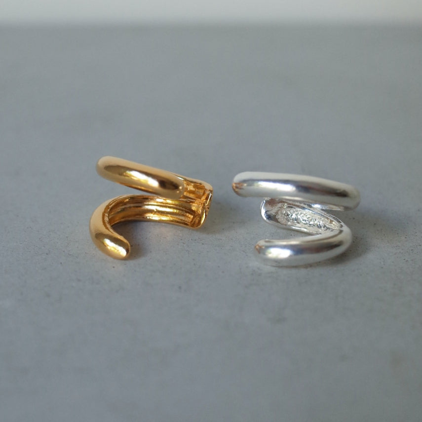 Twin Round Ear Cuff