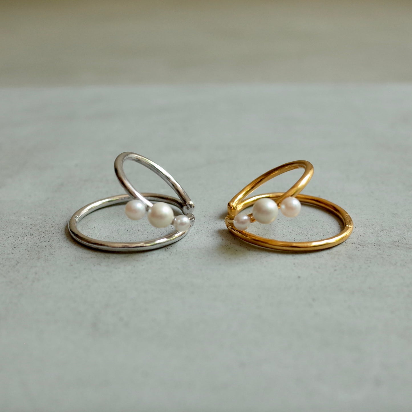 Two Strands Pearl Ear Cuff
