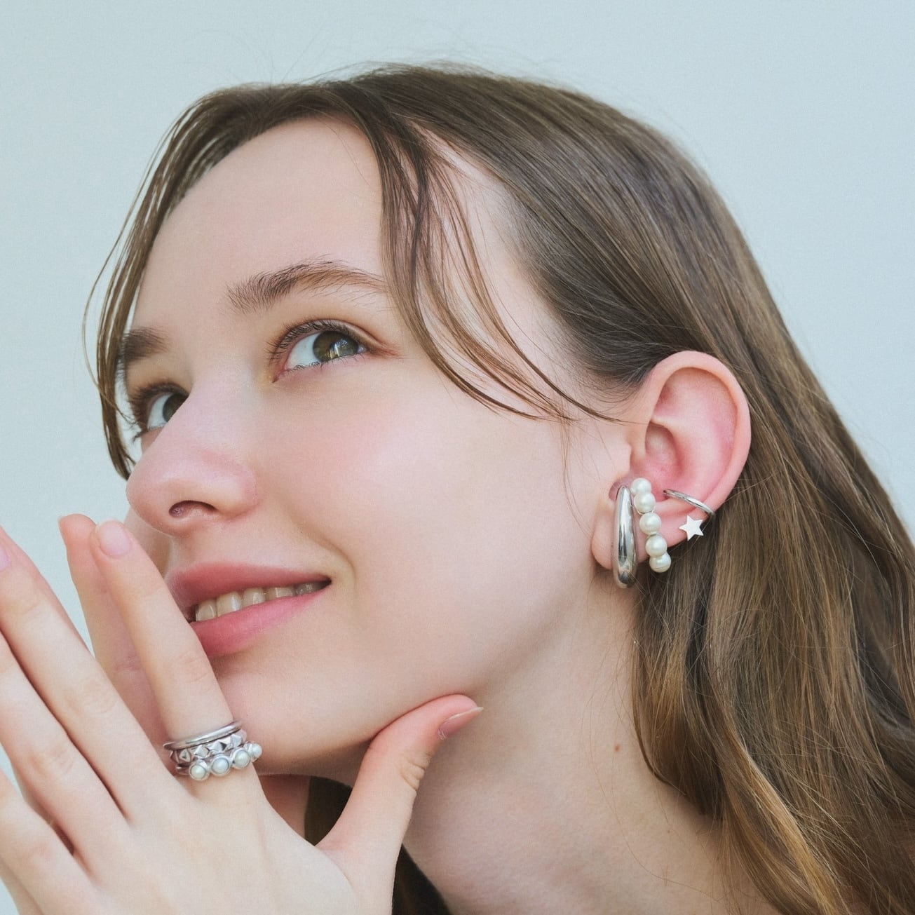 Seven Pearl Ear Cuff