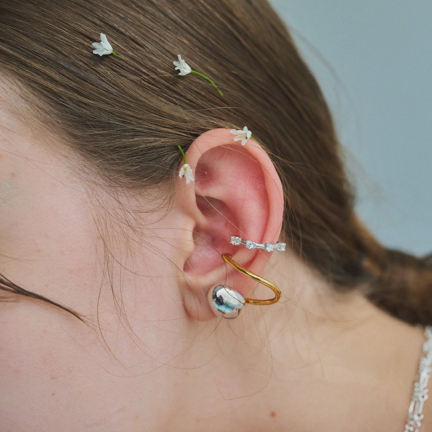Quad Zirconia Ear Cuff