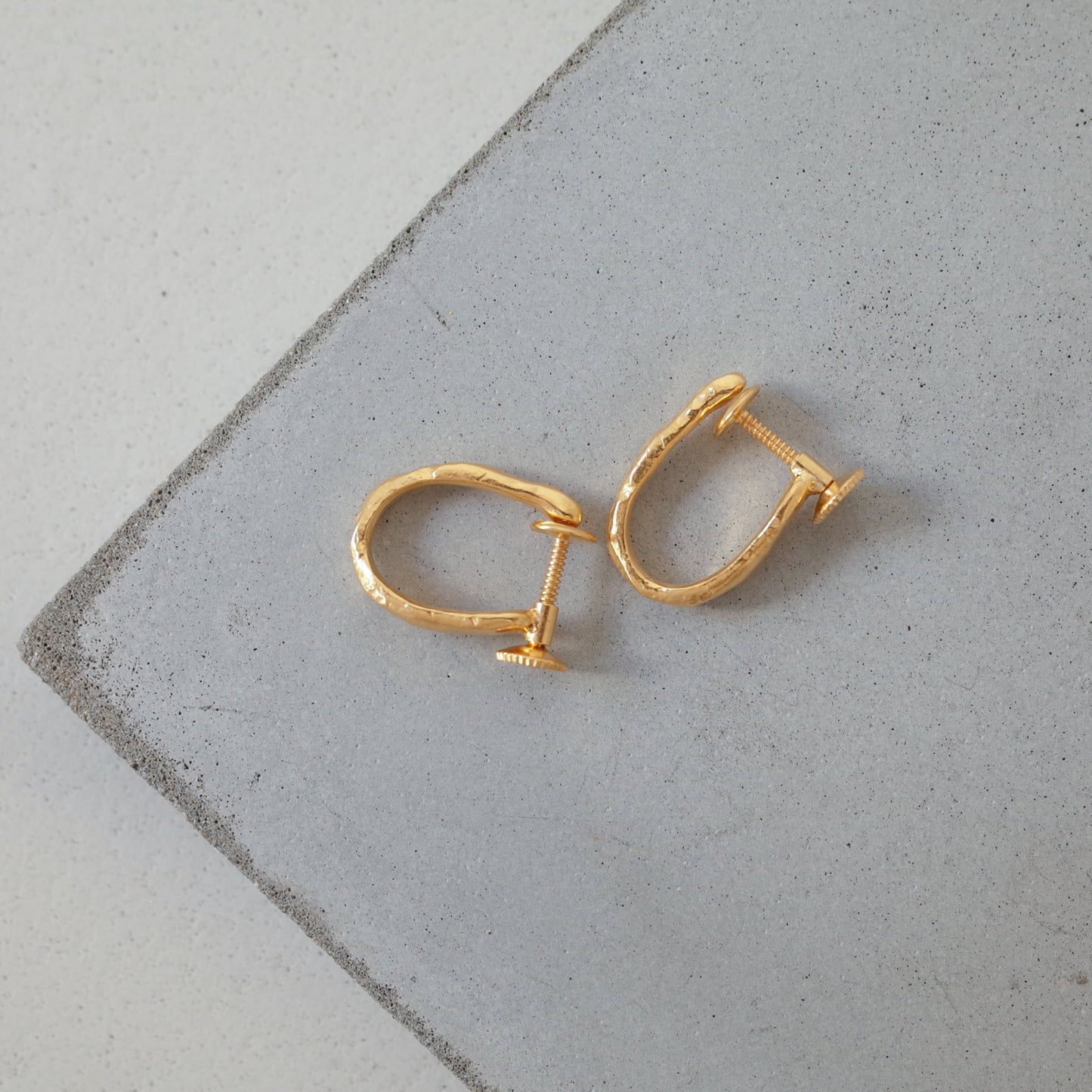 Rough Plate Earring