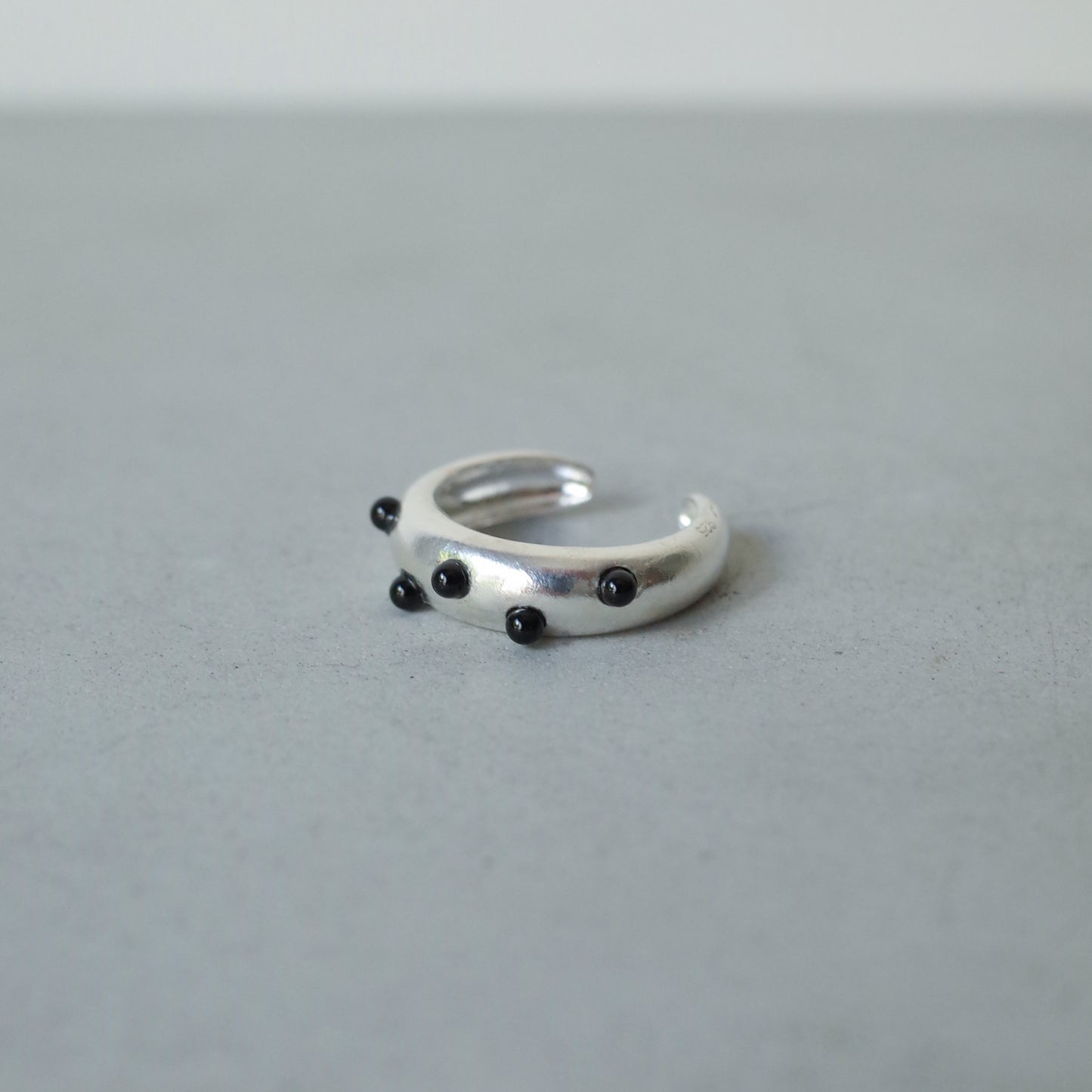Black Pebble Ring