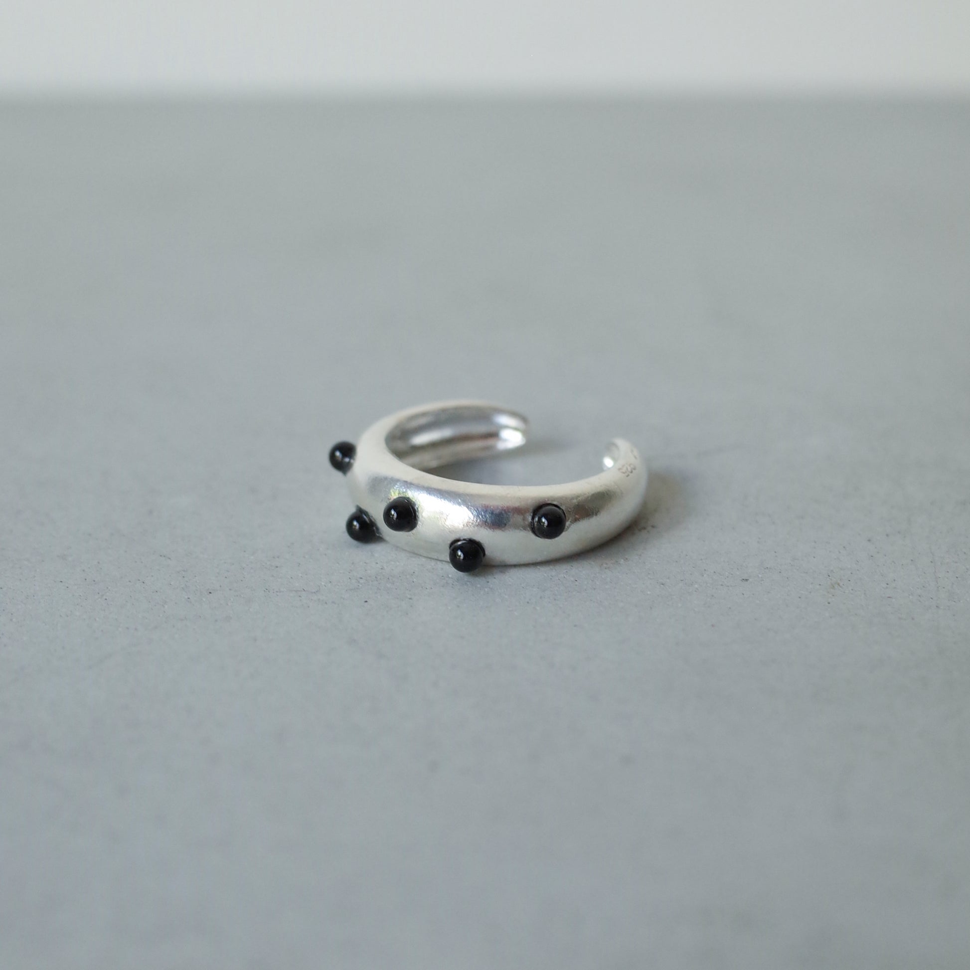 Black Pebble Ring