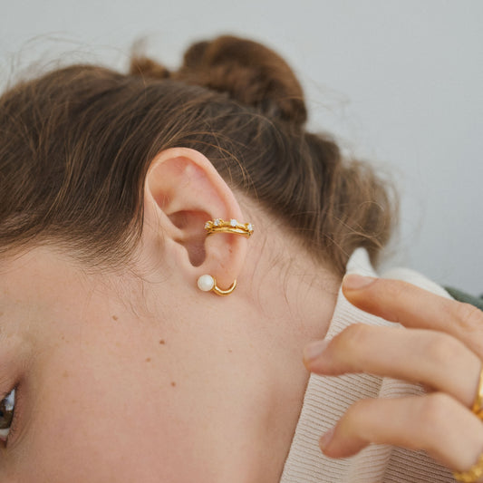 Pearl Drop Ear Cuff