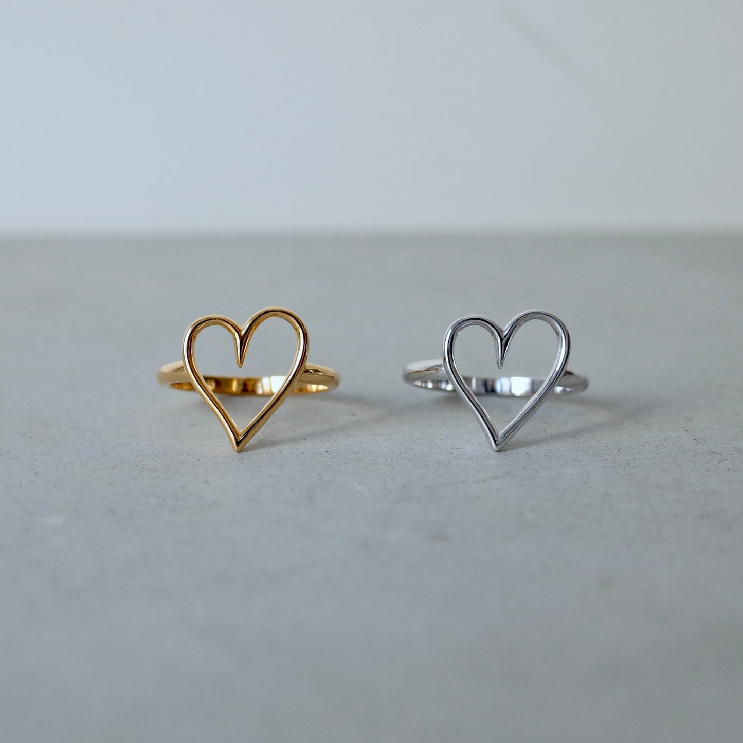 Asymmetry Heart Ring